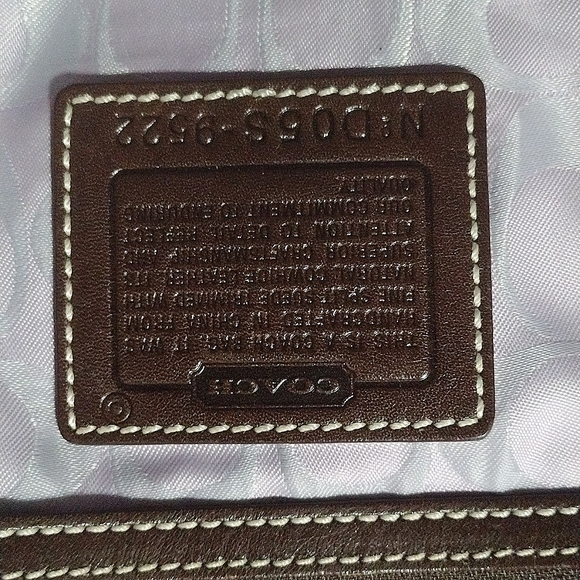 Coach Suede Leather Shoulder Bag - Picture 4 of 9